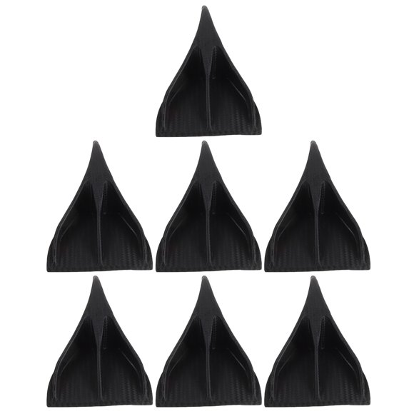 CRILSTYLEO 7Ud Car Exterior Roof Spoiler Negro De Caucho Para Auto Con Aerodinámico Y Tiburón