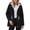Black, variant on Long Winter Coats for Women, Fleece Lined Hooded Parka Jacket Long Sleeve Water Resistant Zip Up Outerwear with Multi Pockets, Drawstring Waist Warm Winter Fall Coat for Daily Wear