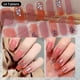 thumbnail image 5 of Pegatinas de envoltura de uñas de Gel semicurado, adhesivo florístico de colores puros, cubierta completa, pegatina impermeable de colores sólidos, manicura DIY, 14 puntas, 5 of 7