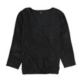 thumbnail image 1 of Alfani Womens Textured Pullover Blouse black L, 1 of 2