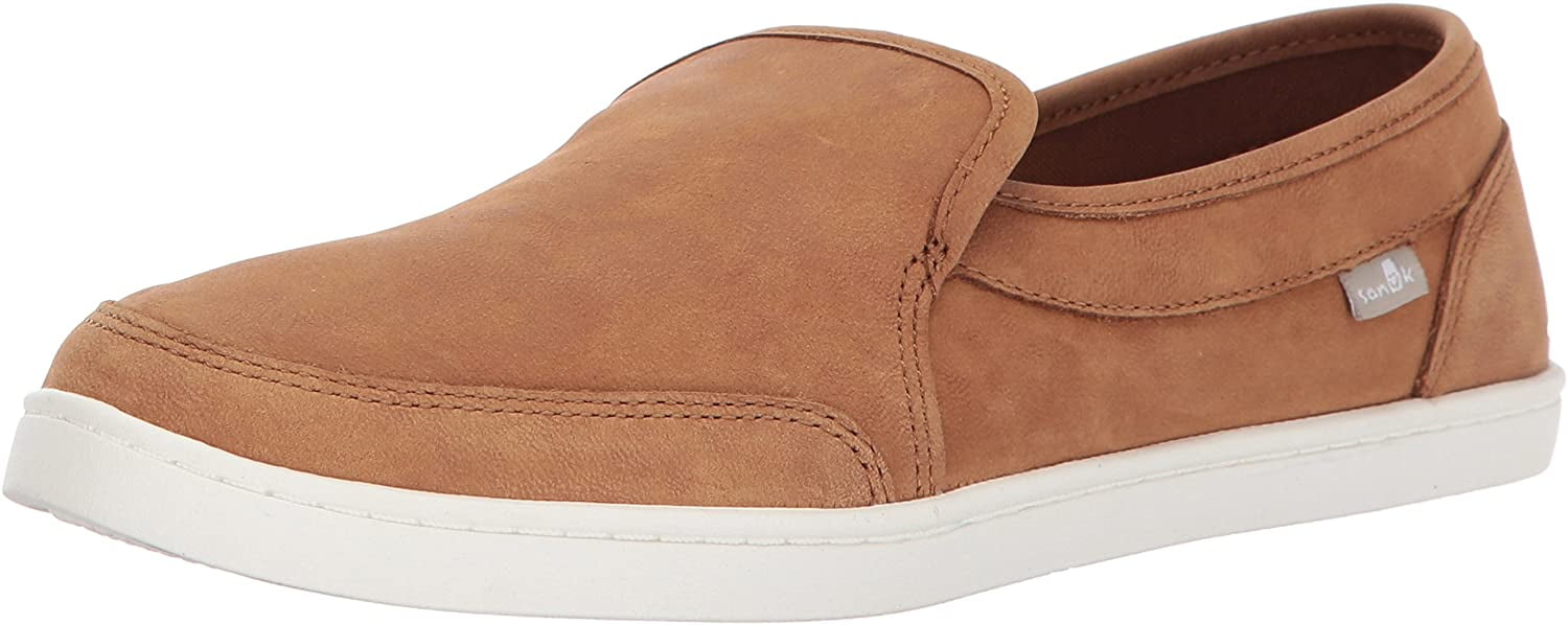 sanuk women's pair o dice leather loafer flat