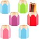thumbnail image 1 of Soportes para Bolígrafos en Forma de Lápiz, 6 Uds Organizador de Almacenamiento de Lápices, Lindo Vaso de Computadora, Contenedor de Brochas de Maquillaje Maceta Estante de Papelería Portalápices, 1 of 4