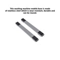 thumbnail image 5 of ziyahi 2 Pcs Base Mobile Réglable pour Laveuse Réfrigérateur Support Rétractable en Acier Inoxydable Support Mobile pour la Maison Noir, 5 of 5
