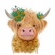 thumbnail image 1 of (YXC659) Resina Con Forma Especial Highland Yak Diamante Parcial 30*30CM, 1 of 9