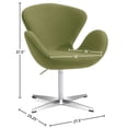 thumbnail image 2 of Fauteuil Lounge Pivotant Moderne Lacey avec Vérin Hydraulique, 2 of 2
