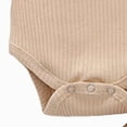 thumbnail image 4 of TOWED22 Newborn Baby Girl Fall Winter Clothes 3-Piece Outfits Set Long Sleeve Round Neck Bodysuit Romper Ribbed Pants Headband Set(Beige,3-6 M), 4 of 5