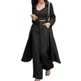 thumbnail image 5 of Trendy Autumn Women'S Mid-Length Shirt With Camisole And Straight Wide-Leg Pants 3-Piece Set For A Chic And Stylish Look. Perfect For Any Occasion., 5 of 5