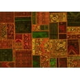 thumbnail image 1 of Ahgly Company Indoor Rectangle Oriental Yellow Modern Area Rugs, 7' x 10', 1 of 4