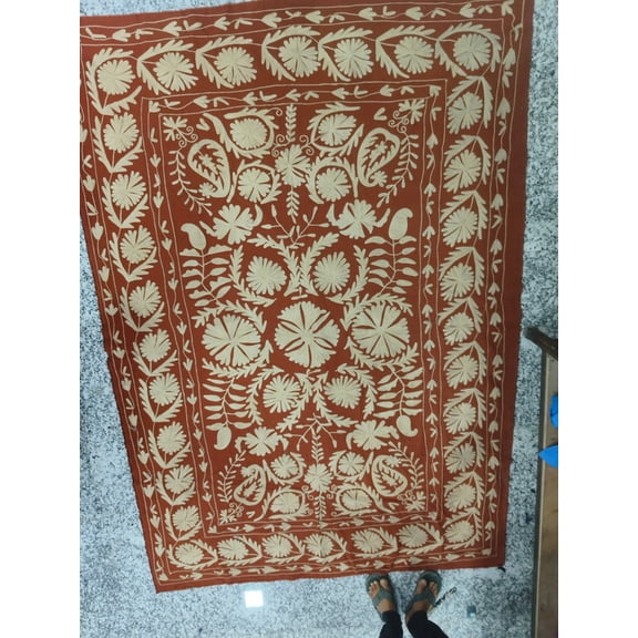 SUZANI WOOLEN EMBROIDERED BEDSHEET