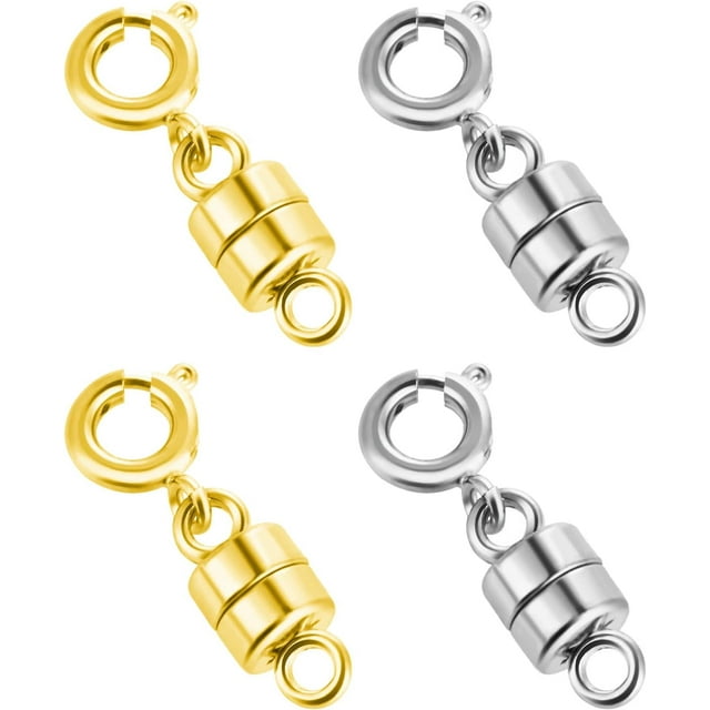 4pcs Cylindrical Magnetic Jewelry Clasps