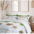 thumbnail image 6 of Ambesonne Christmas Duvet Cover Set, Gingerbread Fir Tree, 2-Calking, Pale Brown Pale Grey, 6 of 7