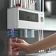 thumbnail image 5 of Juego de soporte para cepillos de dientes Vaso para gárgaras sin orificios Vaso para cepillado Inodoro montado en la pared Caja de almacenamiento montada en la pared Cilindro dental, 5 of 5