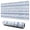 Blue Striped Geometric, variant on Long Mouse Pads for Desk,Blue Pioneer Flower Striped Pattern Desk Mats on Top Of Desks, Desk Mouse Pad Extra Large with 3mm Non-Slip Base and Stitched Edge for Gaming,Office,Work,Home 31.5"x11.8"