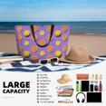 thumbnail image 5 of Pofeuu Yellow Lemon And Orange Print Beach Bag,Waterproof Sandproof Beach Tote Bag, Large Capacity Foldable Beach Bags for Women, 5 of 7