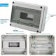 thumbnail image 3 of Caja eléctrica impermeable para exteriores de una pieza IP65, 12 módulos, superficie de plástico ABS IP65, caja eléctrica impermeable para exteriores, gabinete de control, unión b, 3 of 5