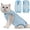 Blue, variant on Cat Recovery Suit - Kitten Onesie for Cats After Surgery, Cone of Shame Alternative Surgical Spay Suit for Female Cat, Post-Surgery or Skin Diseases Protection