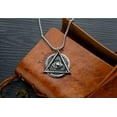 thumbnail image 6 of GKNET Mens Illuminati Masonic All Seeing Eye Pendant Necklace Stainless Steel-default, 6 of 8