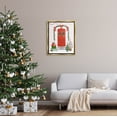 thumbnail image 2 of Stupell Industries Red Jolly Christmas Doorway Graphic Art Metallic Gold Floating Framed Canvas Print Wall Art, Design by Victoria Barnes, 2 of 6