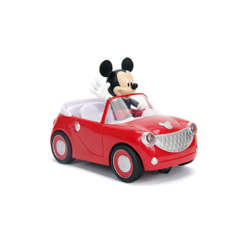 Jada Toys Disney Mickey Mouse RC Car Red Roaster Vehicle with Non Removable Figure Suitable for Ages 4 Walmart