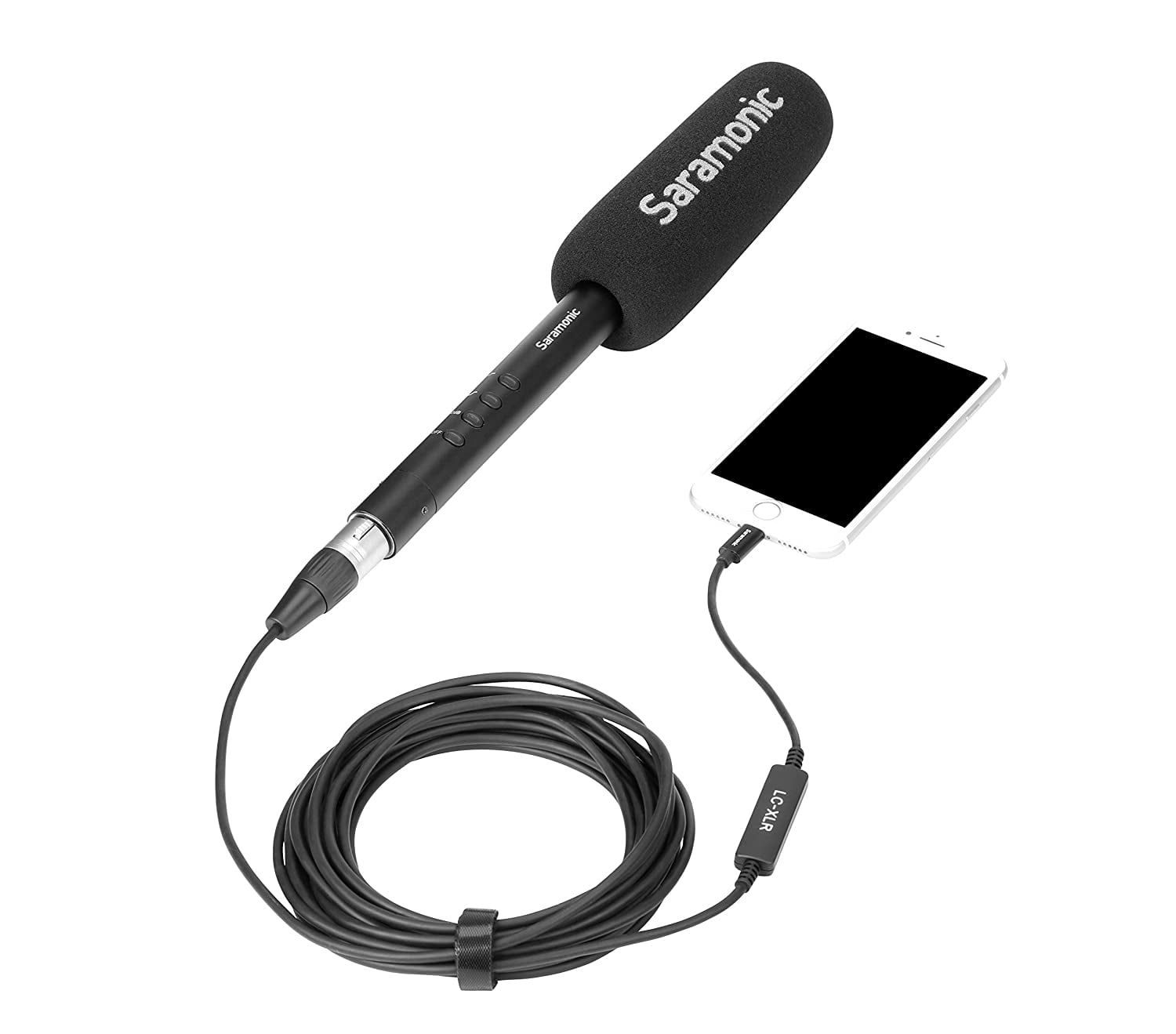 Saramonic LC-XLR XLR Female to Apple Lightning Microphone Interface Cable for iPhone & iPad 19.7' (6m)