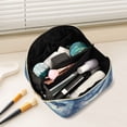 thumbnail image 2 of FORMRS Makeup Bag Travel Cosmetic Organizer for Women Fold Flat Zipper Pouch with Handle, Night Floating Whale, 2 of 8
