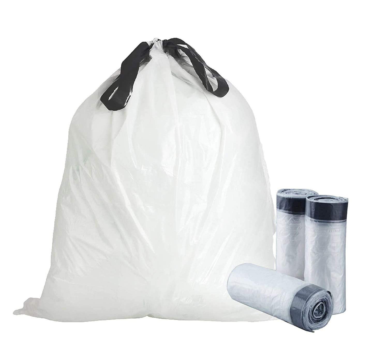 Pack of 150 Clear Liners with Draw Tape 28 x 38, 23 Gallon Low Density