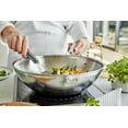 thumbnail image 6 of Demeyere Industry 5-Ply 5-qt Stainless Steel Flat Bottom Wok, 6 of 6