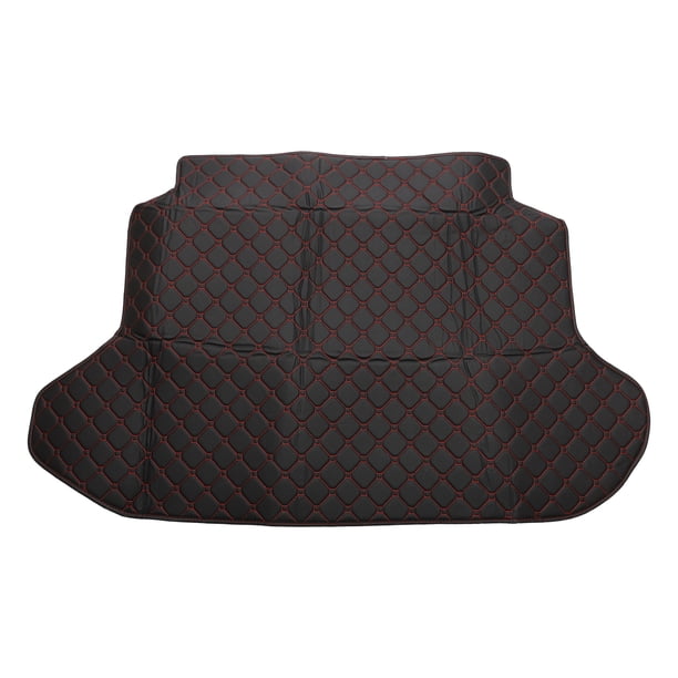 Alfombrilla de maletero trasero Unique Bargains para Honda CRV 2002-2006, XPE, cuero de microfibra, negro, cara plana, patrón circular 3D