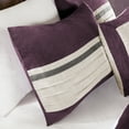thumbnail image 4 of Home Essence Dakota 7-Piece Microsuede Comforter Set, Purple, Cal King, 4 of 12