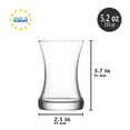 thumbnail image 6 of LAV Turkish Tea Glasses Set of 6, Authentic Middle Eastern Tea Cups Set, 5.25 oz (155 Cc),, 6 of 7