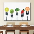thumbnail image 4 of Canvas Print Wall Art Variety of Lime, Sprouts, Broccoli, Strawberry & Carrot Fruit Food Photography Realism Chic Scenic Colorful Multicolor Ultra for Living Room, Bedroom, Office - 12"x18", 4 of 5