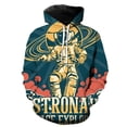 thumbnail image 2 of Sudadera con capucha con estampado 3D de astronauta de dibujos animados para hombres y mujeres, sudaderas casuales de gran tamaño, ropa de calle de hip hop para niños, 2 of 5