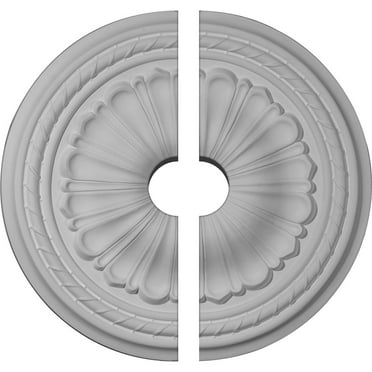 20 1/2"OD x 3 1/2"ID x 1 7/8"P Alexa Ceiling Medallion, Two Piece (Fits Canopies up to 3 1/2")