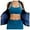 Blue, variant on PMVFHDE Women Fitness Set Plus Size Sweat Suit Hooded Set For Workout Sauna Support Abdominal Comfort Pink