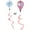 2, variant on Yammee Hot Air Balloon Wind Spinner Rotating Windmill Courtyard Yard Decoration Supplie