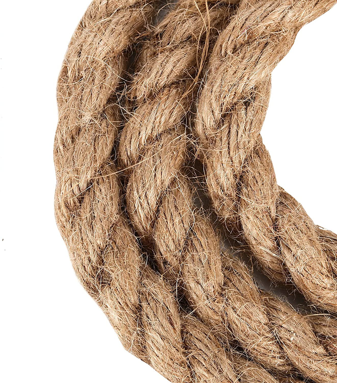 JOIKIT 1/2 Inch 164 Feet Natural Jute Rope, 12mm Thick