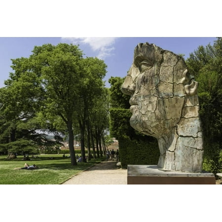 The Monumental Head By Igor Mitora In The Boboli Gardens Florence