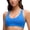 Sparkle Blue, variant on Butterluxe Racerback Sports Bras for Women V Neck Padded Wireless Athletic Yoga Crop Top