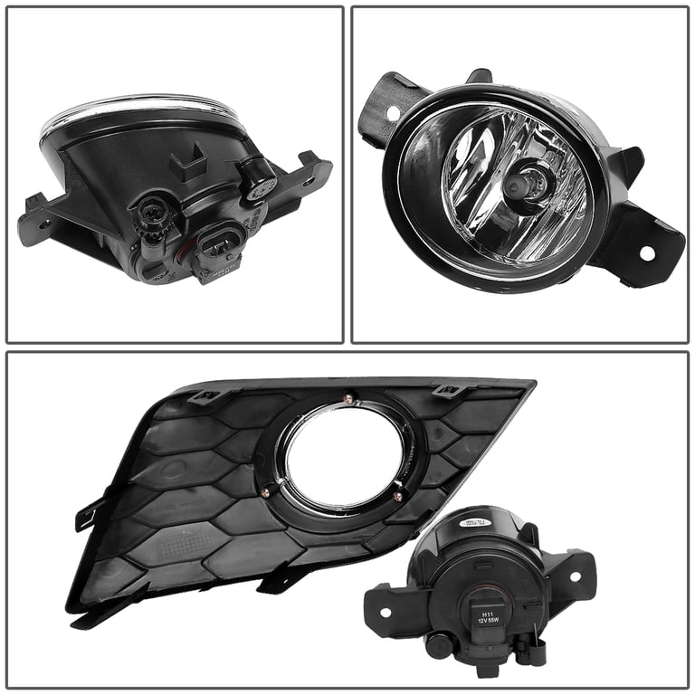 BUMPER DRIVING CHROME FOG LIGHT LAMP W/8000K HID WIRING BUMPER DRIVING CHROME FOG LIGHT LAMP W/8000K HID WIRING