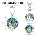 thumbnail image 5 of Ocean Wave Necklace for Women Sterling Silver Abalone Shell Ocean Jewelry Gifts for Women, 5 of 10