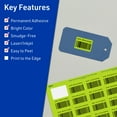 thumbnail image 3 of Avery Printable Rectangle Labels, Bright Green, 1.25" x 1.75", 1,280ct, 3 of 11