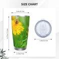 thumbnail image 4 of KLL Bees Pollinates A Yellow Dandelion Print 40oz Stainless Steel Insulated Car Cup with Spillproof Lid - Keep Your Drink Hot or Cold on the Go-Without Straw, 4 of 8