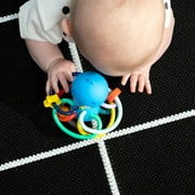 Baby Einstein Ocean Explorers Opus’s Shake & Soothe Teether Toy & Rattle, Multicolor, Ages Infants 0 + Months