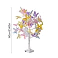 thumbnail image 4 of LED Butterfly Tree Lamp, 23.62 in Multicolor Plastic Branch Light with USB Power for Bedrooms, Desks and Tabletop Decor, White Trunk, 4 of 7