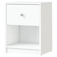 2 Piece Modern Wood Dresser and Nightstand Bedroom Set in White