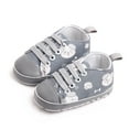 thumbnail image 2 of Xudanell Baby Sneakers Infant Toddler Shoes Cartoon Canvas Shoes Baby Boys and Girls Soft Sole Dress Shoes, 2 of 8