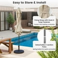 thumbnail image 4 of GVN Outdoor Patio Umbrella,Patio Umbrella,7.5 feet Outdoor Patio Heavy Duty Market Umbrella with Push Button Tilt-Beige, 4 of 11