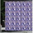 thumbnail image 3 of Ambesonne Magician Shower Curtain, Fortune Telling Art, 69"Wx70"L, Dark Lavender Multicolor, 3 of 4