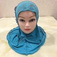 thumbnail image 3 of Little Girls Flowers Hijab Soft One Piece Bonnet Hat Arabian Bandana For Acsergery 2-6yrs Gift, 3 of 3