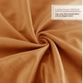 thumbnail image 6 of Nestl Velvet Throw Pillow Covers Solid Square Soft Decorative Pillow Cover for Sofa, 26" x 26", Rust Orange, Pack of 2, 6 of 8